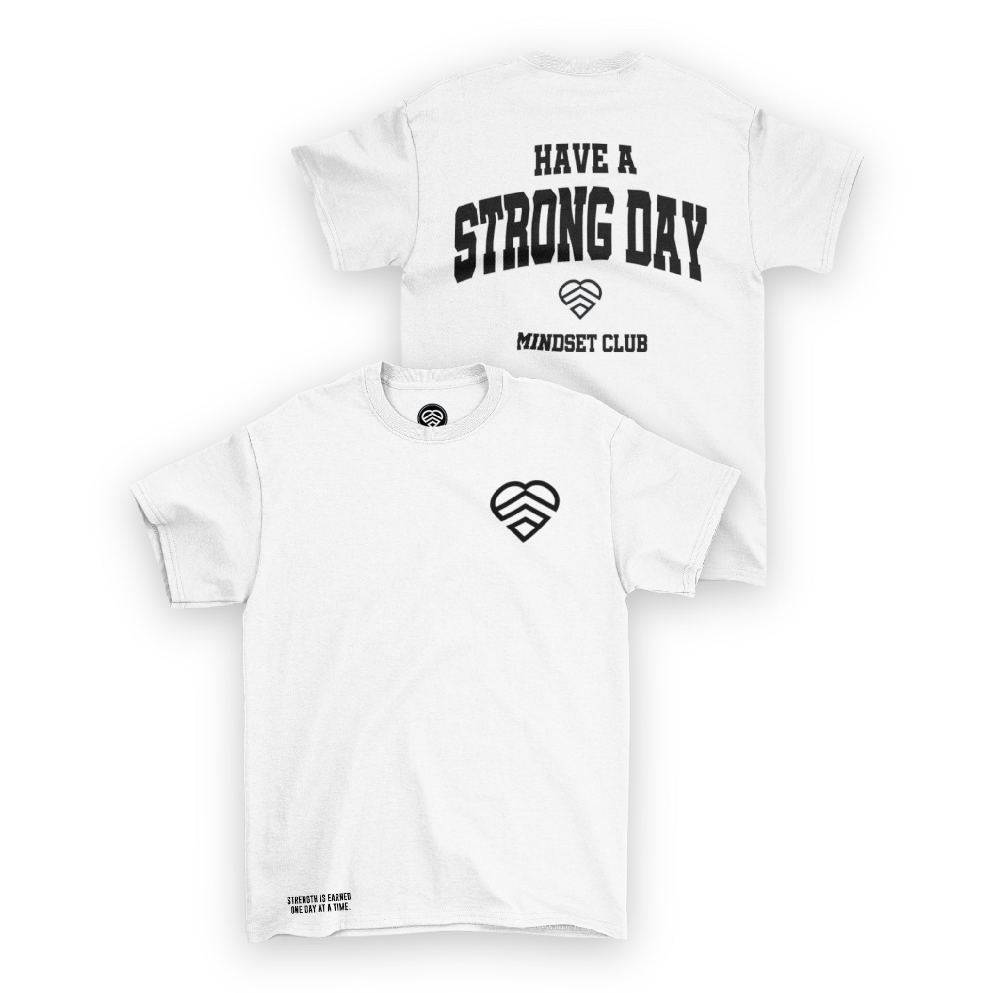 Mindset Club Logo Shirt - White & Black