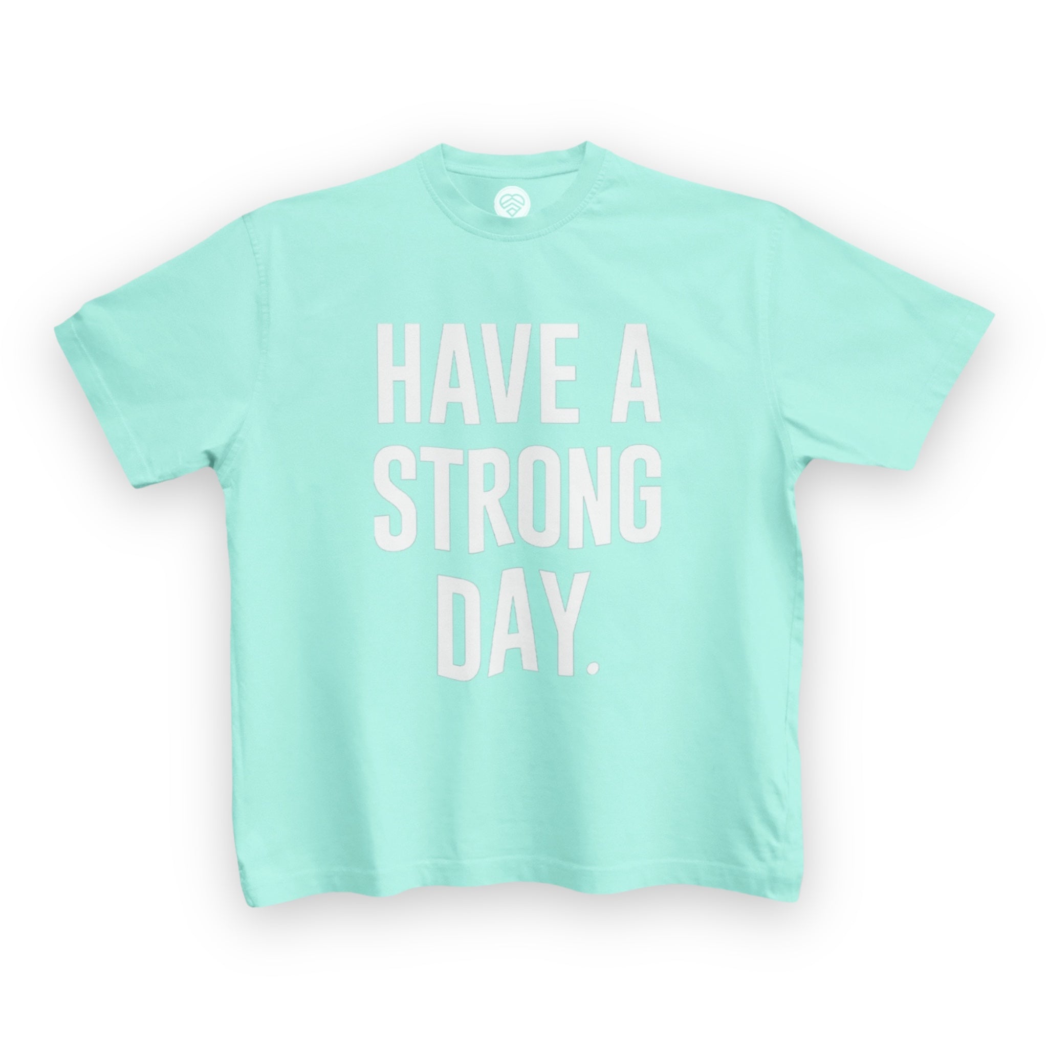 Youth Slogan Statement Shirt - Celadon