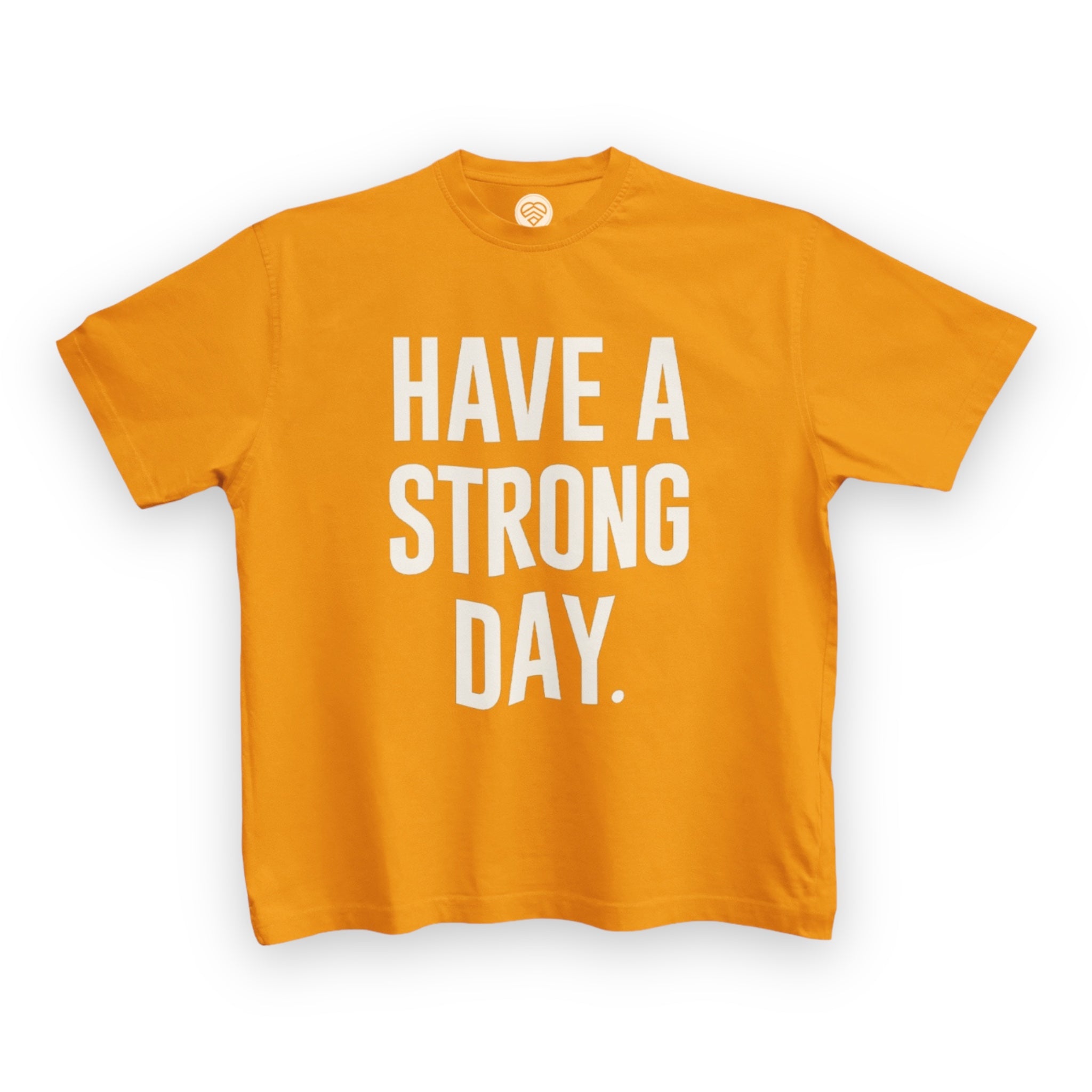 Youth Slogan Statement Shirt - Orange