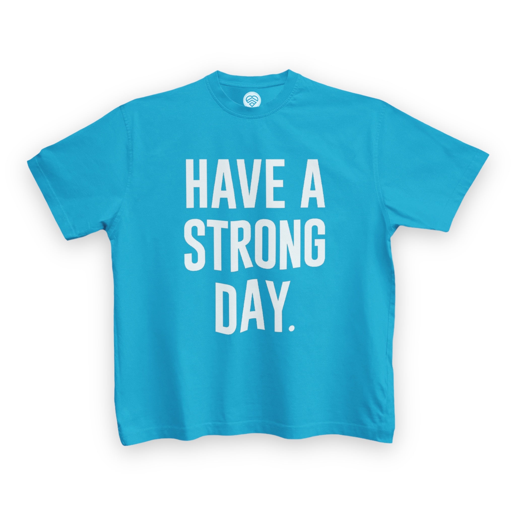 Youth Slogan Statement Shirt - Turquoise
