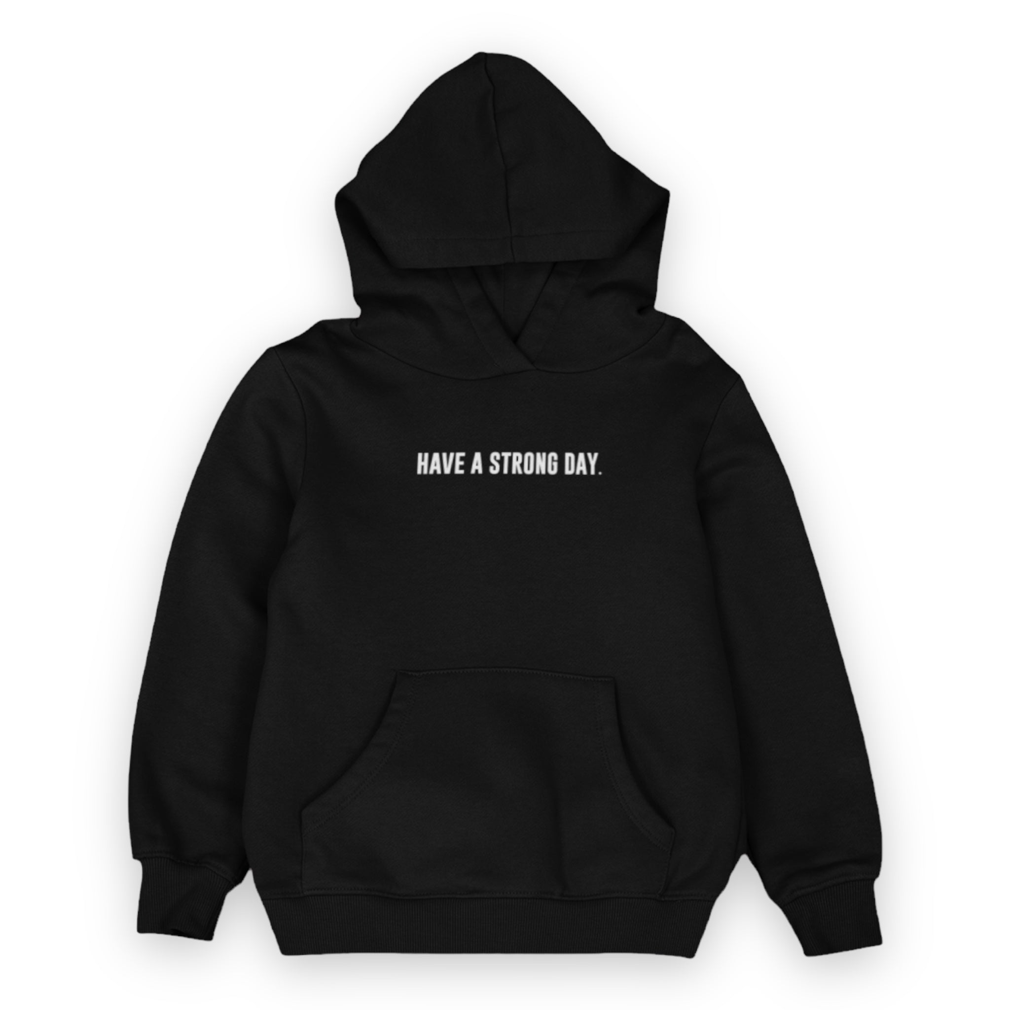 Youth Slogan Statement Hoodie - Black