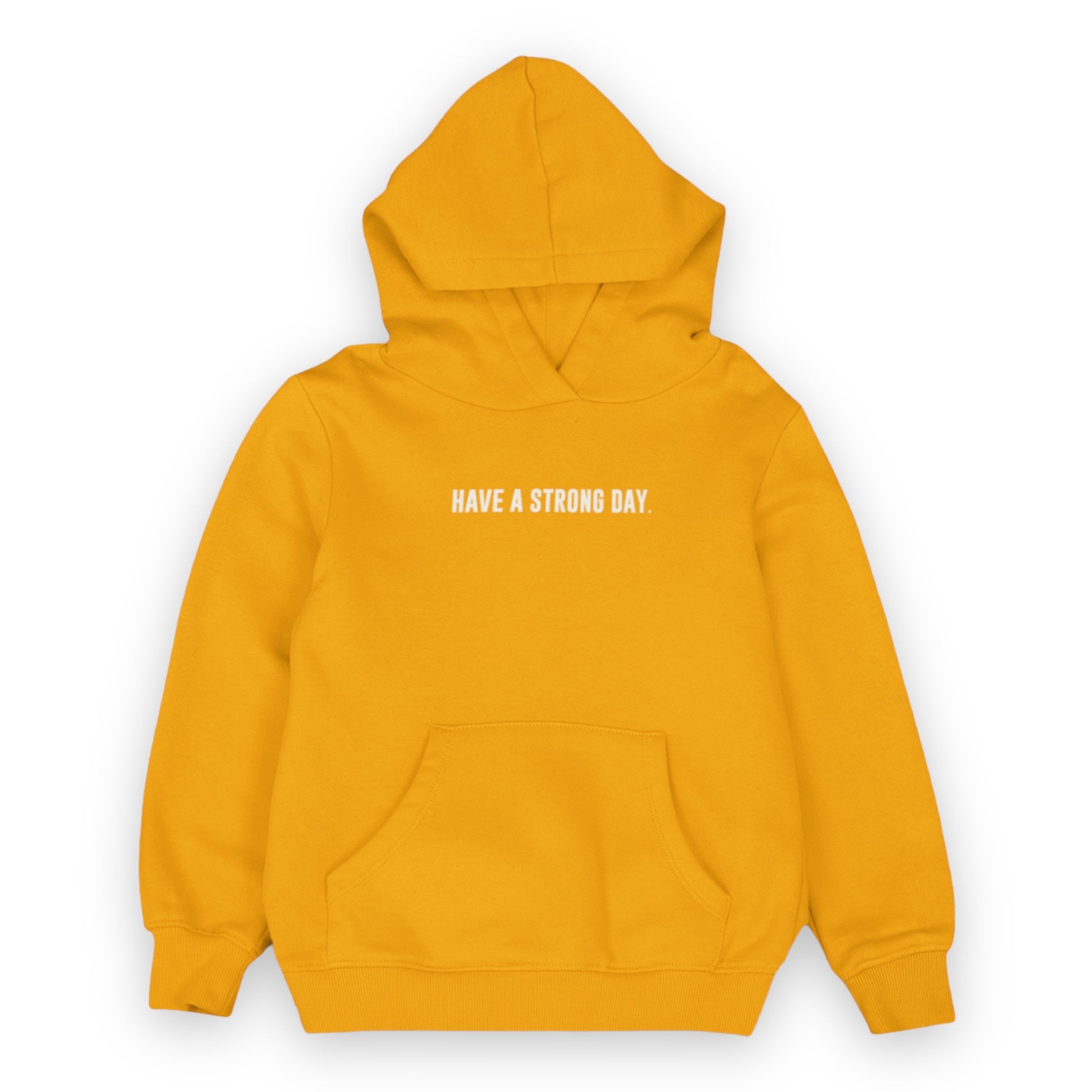 Youth Slogan Statement Hoodie - Gold