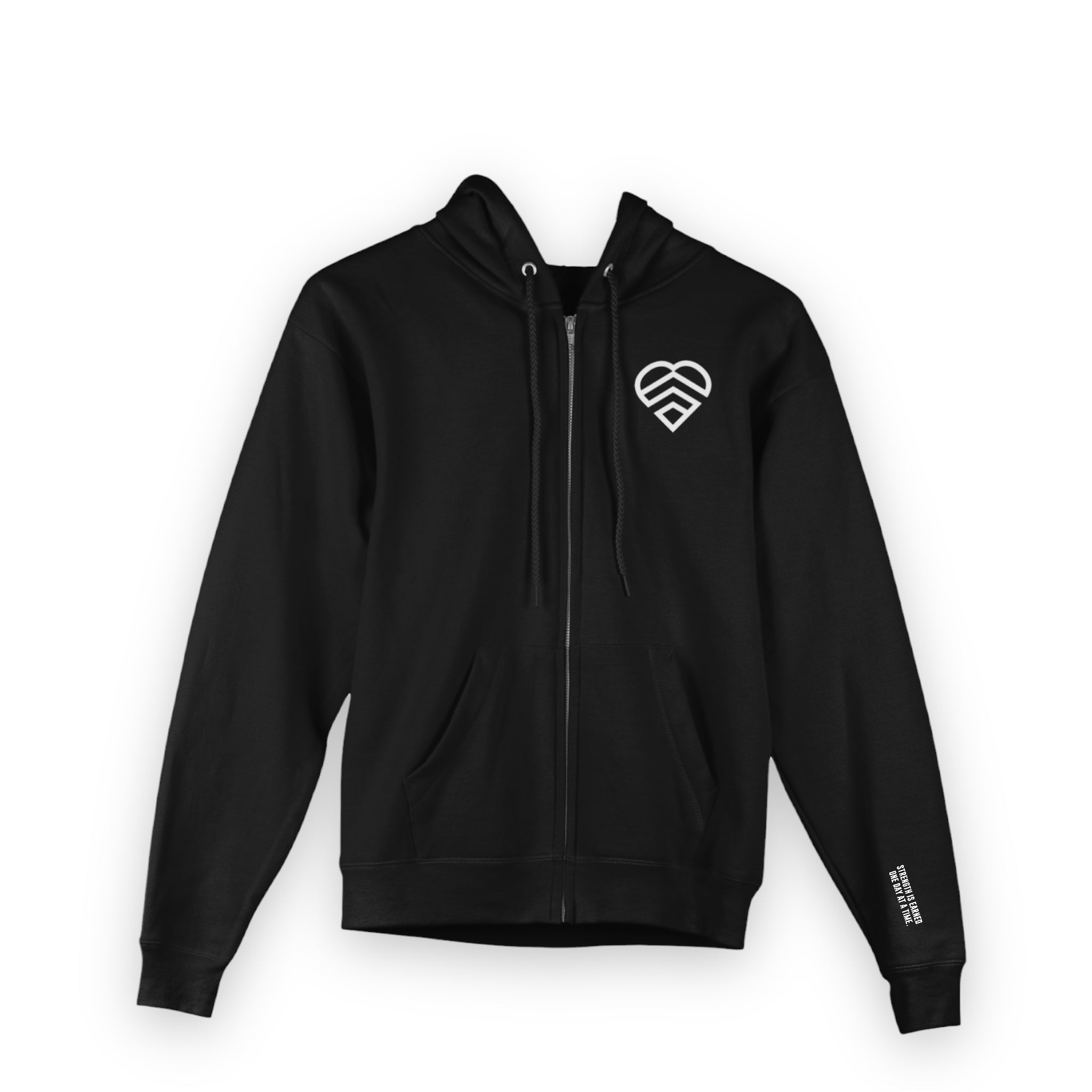 Mindset Club Zip Up Logo Hoodie - Black