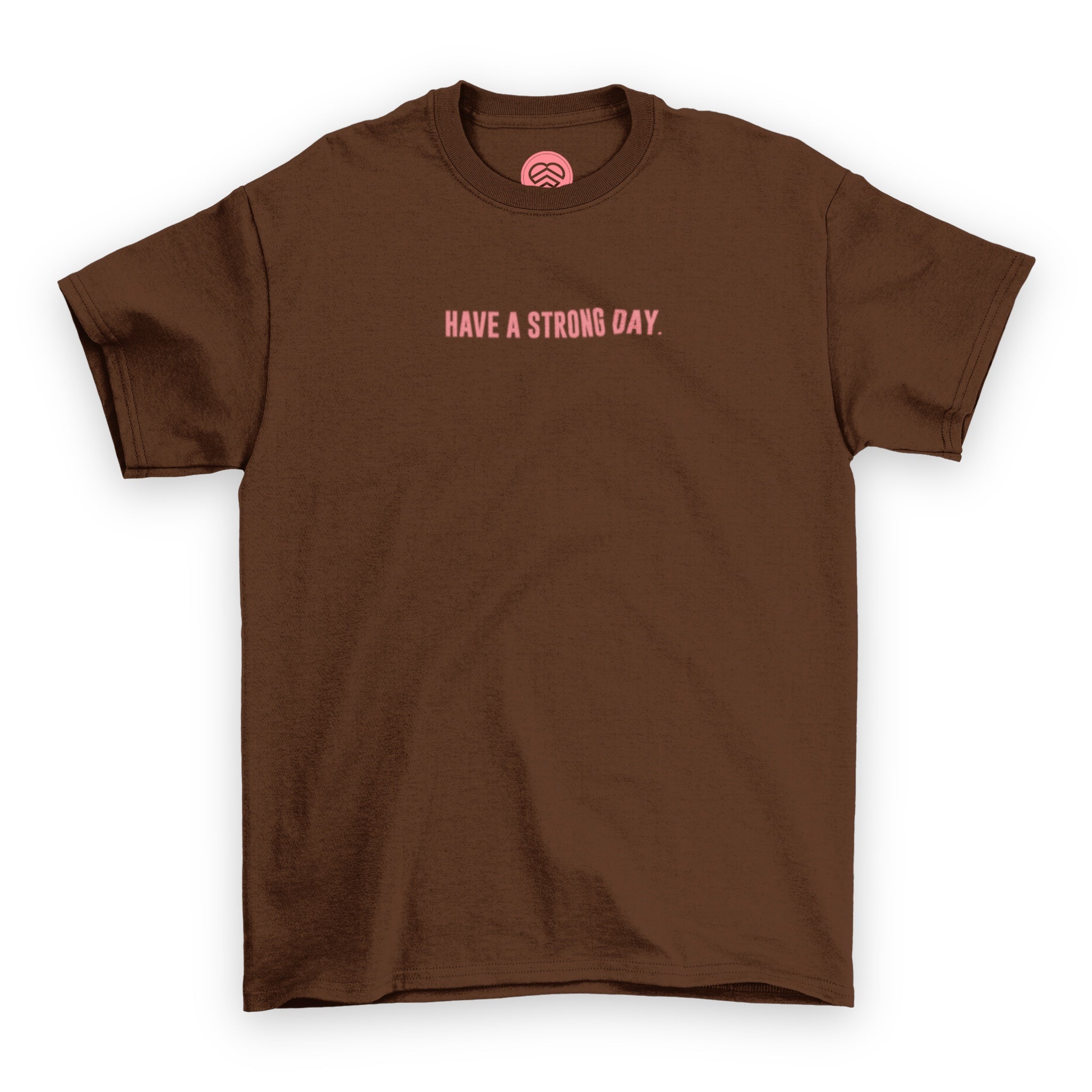 Slogan Line Shirt - Chocolate