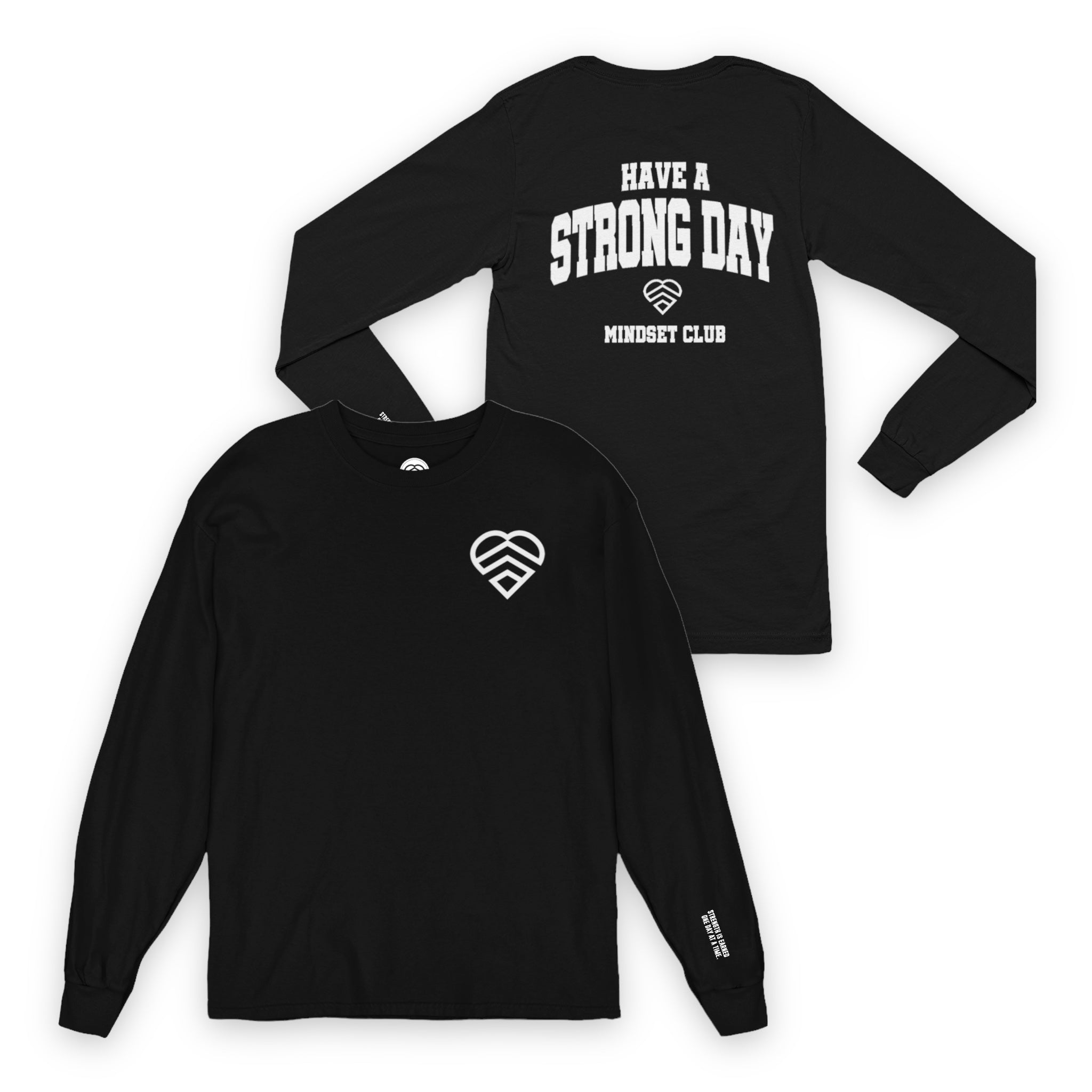 Mindset Club Long Sleeve Logo Shirt - Black