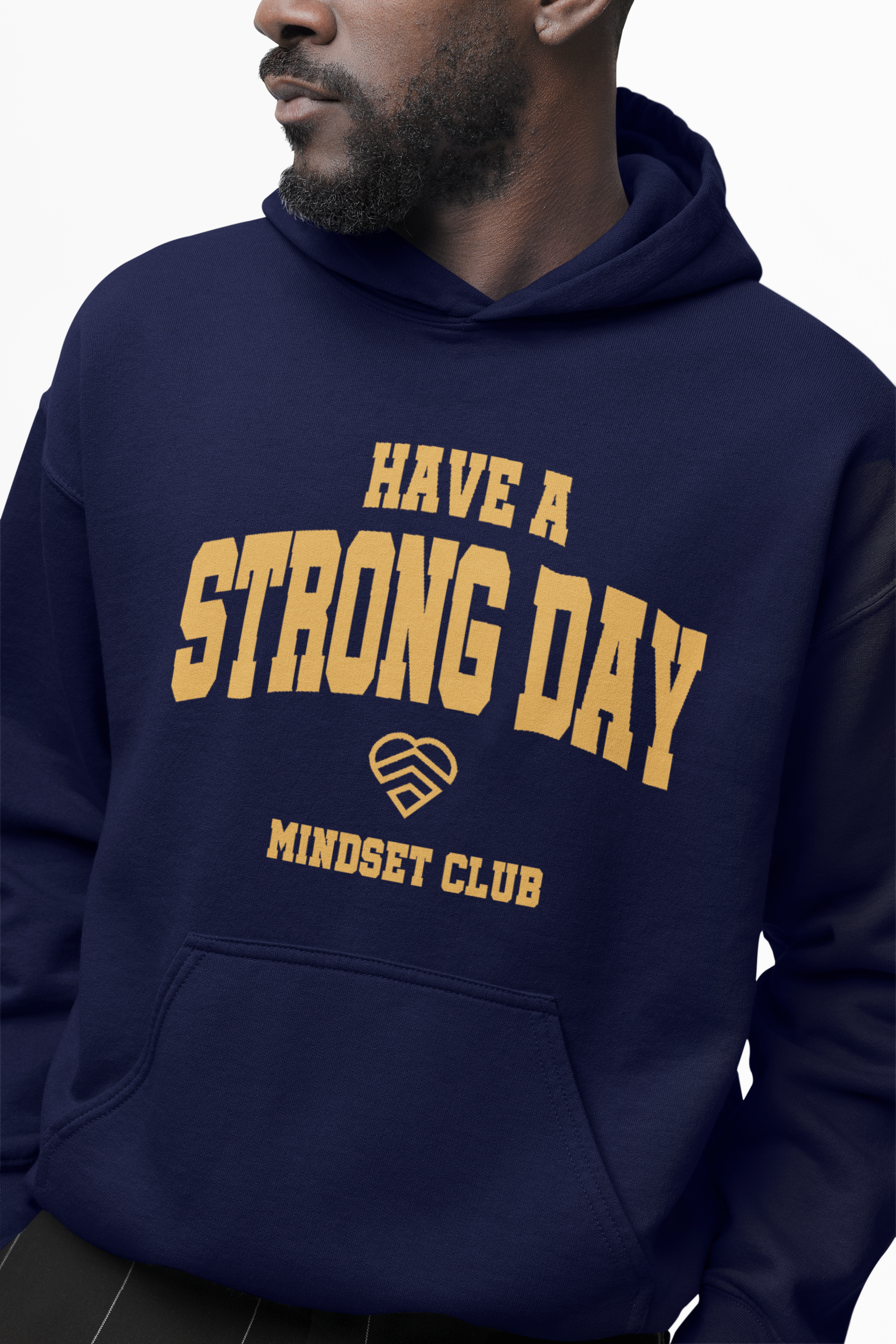 Mindset Club Statement Hoodie - Navy