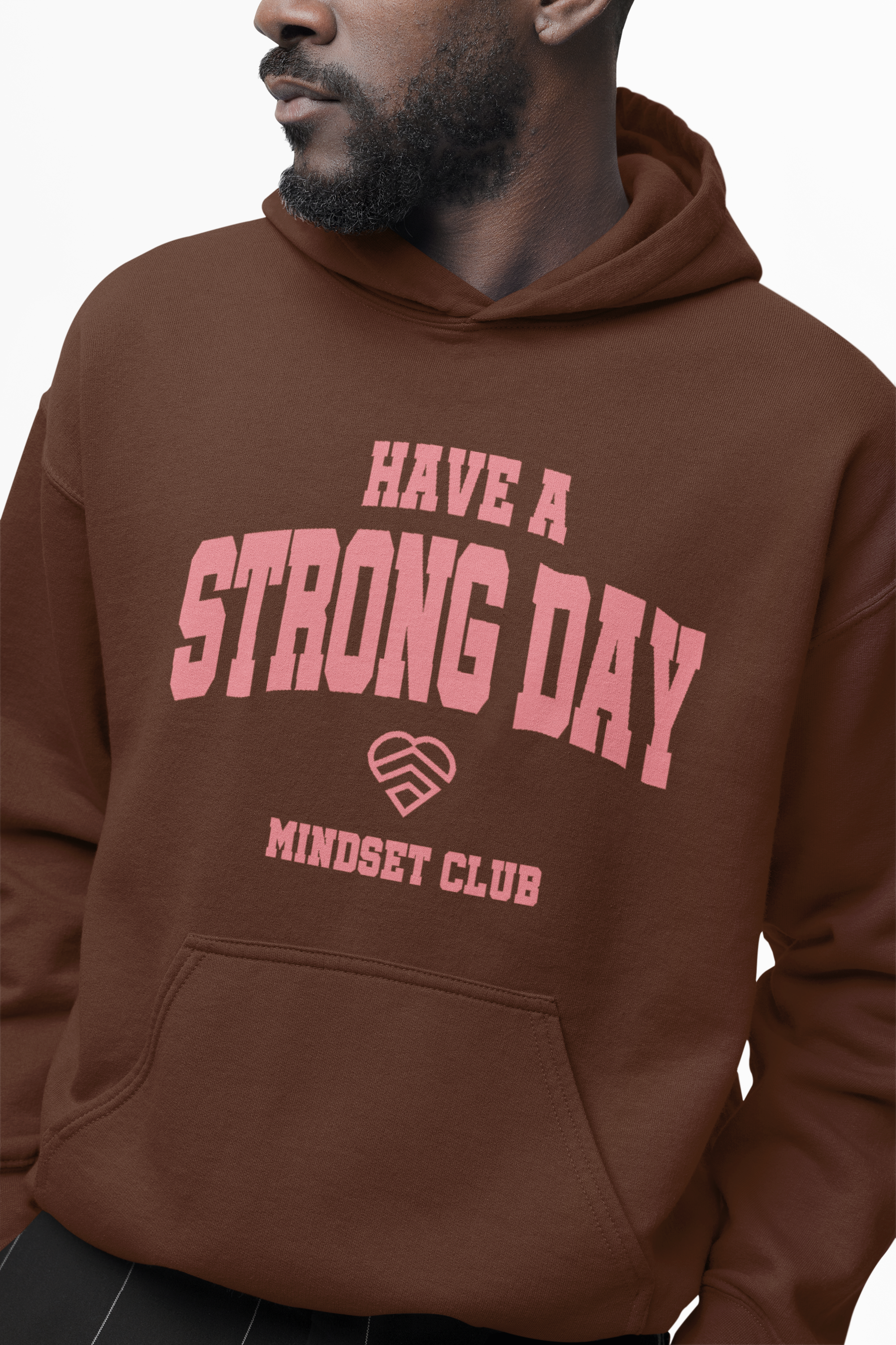 Mindset Club Statement Hoodie - Chocolate