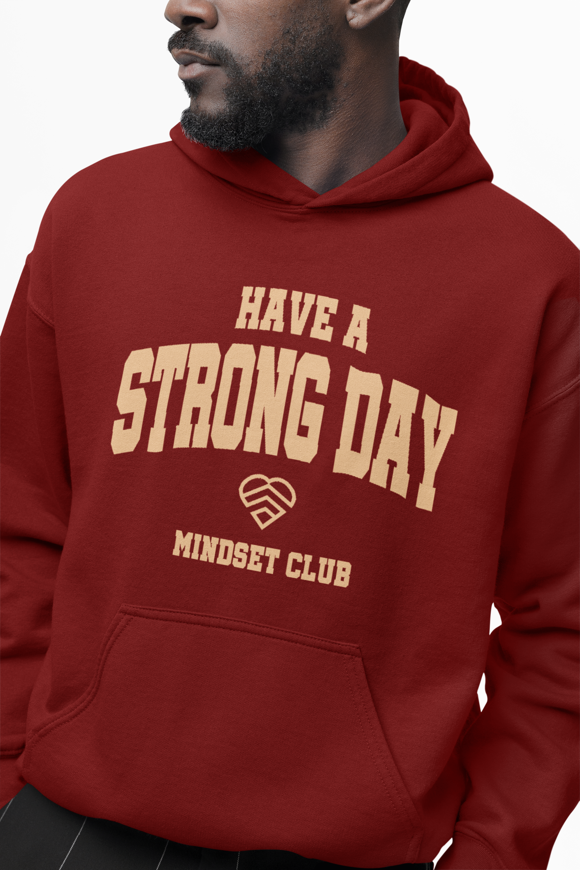 Mindset Club Statement Hoodie - Maroon