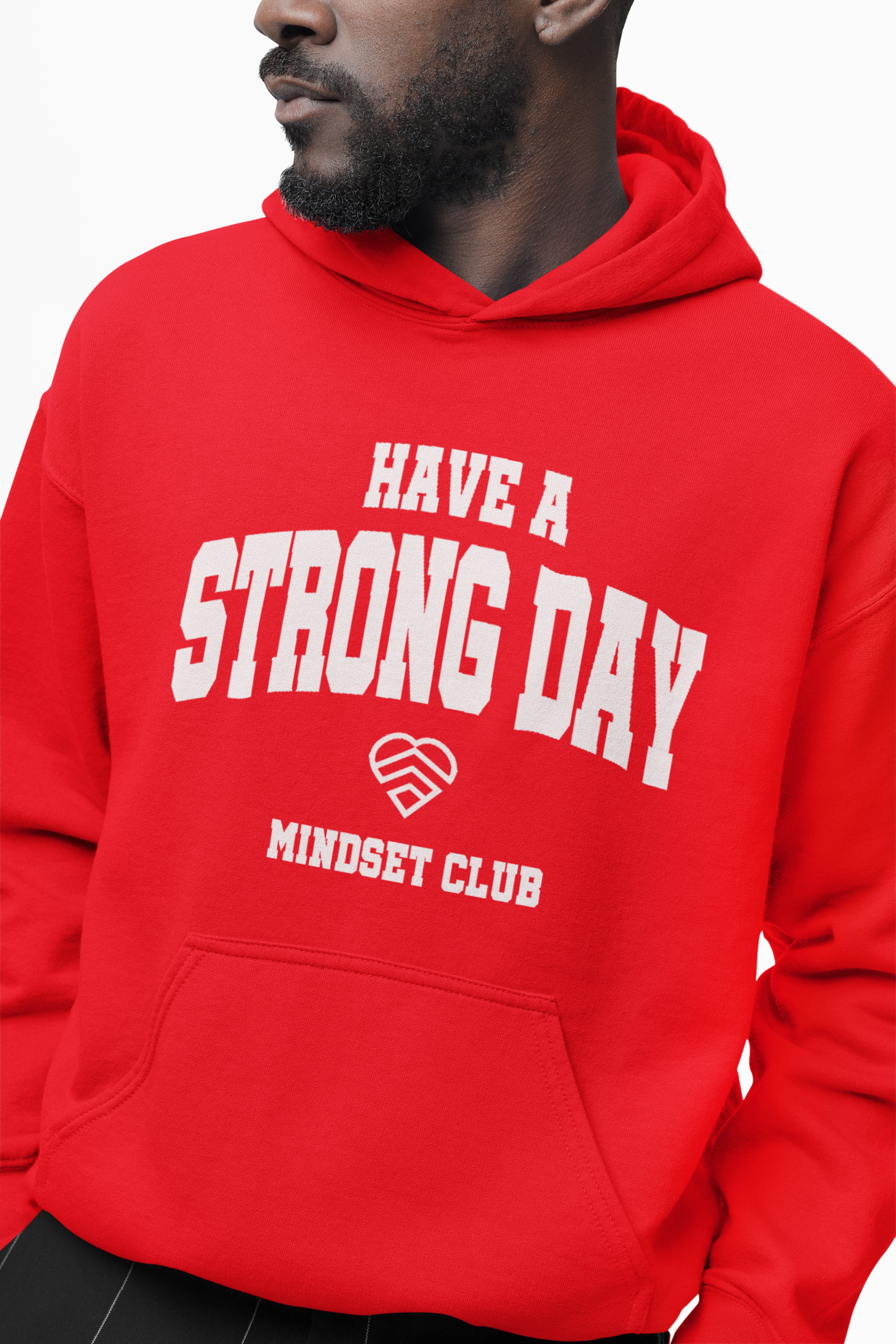 Mindset Club Statement Hoodie - Red