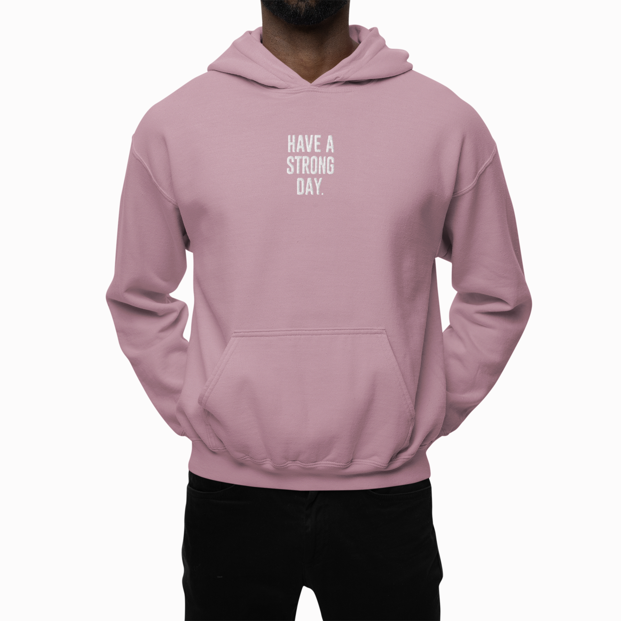 Premium Embroidered Testimony Hoodie - Mauve