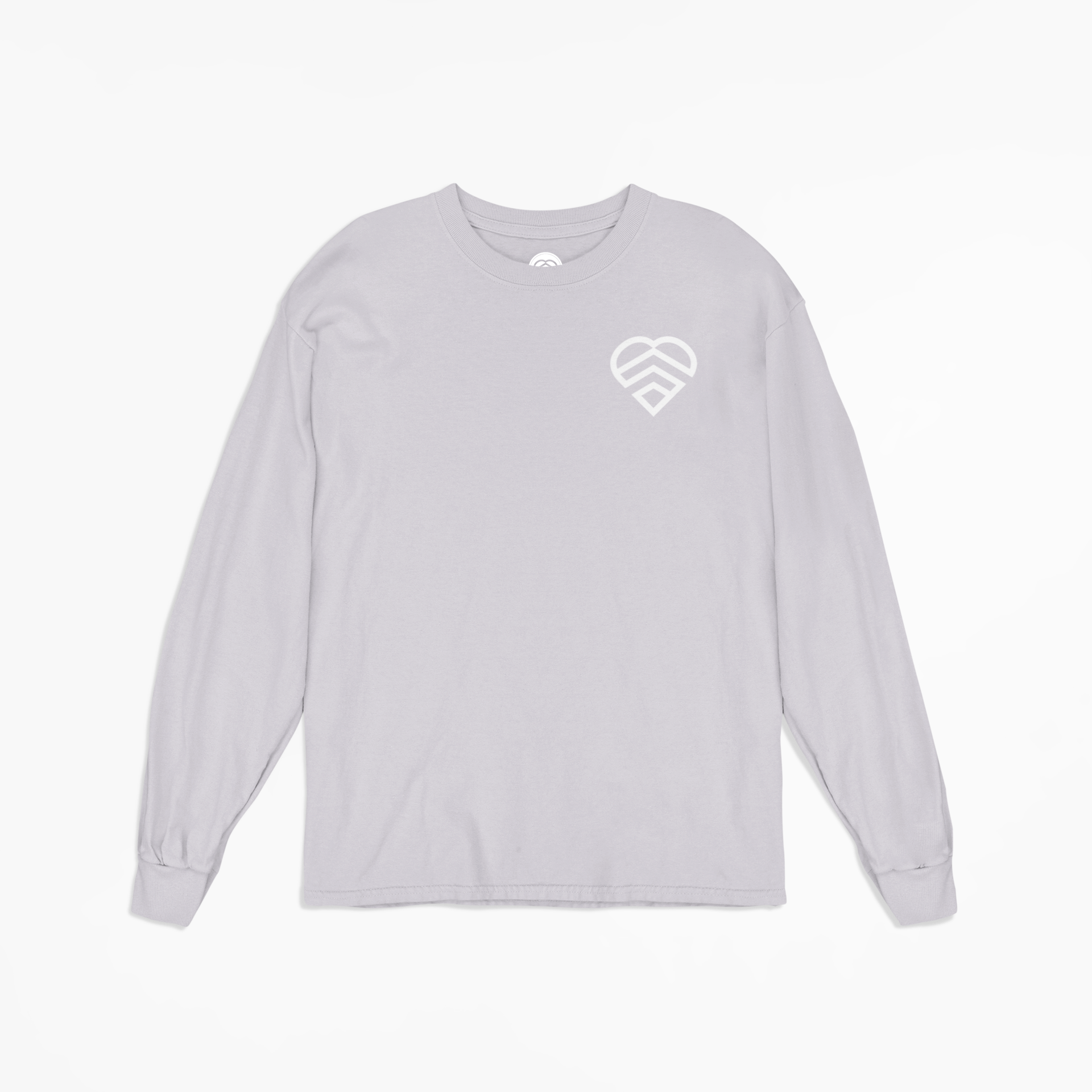 Mindset Club Long Sleeve Logo Shirt - Heather Grey