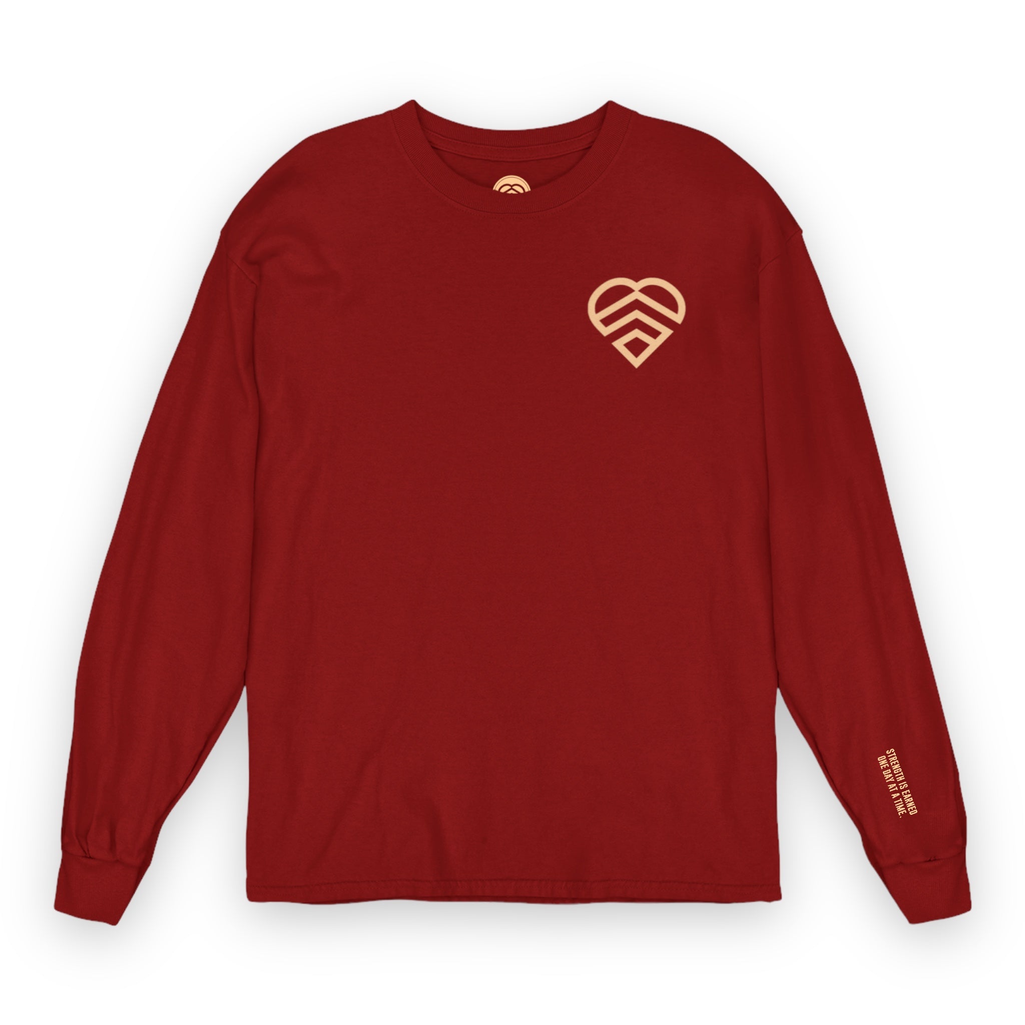 Mindset Club Long Sleeve Logo Shirt - Maroon