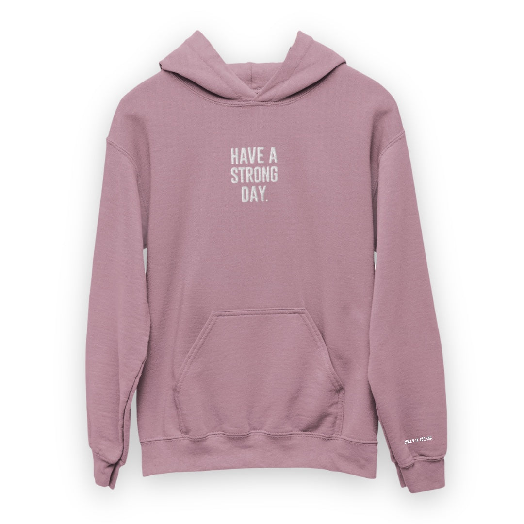 Premium Embroidered Testimony Hoodie - Mauve