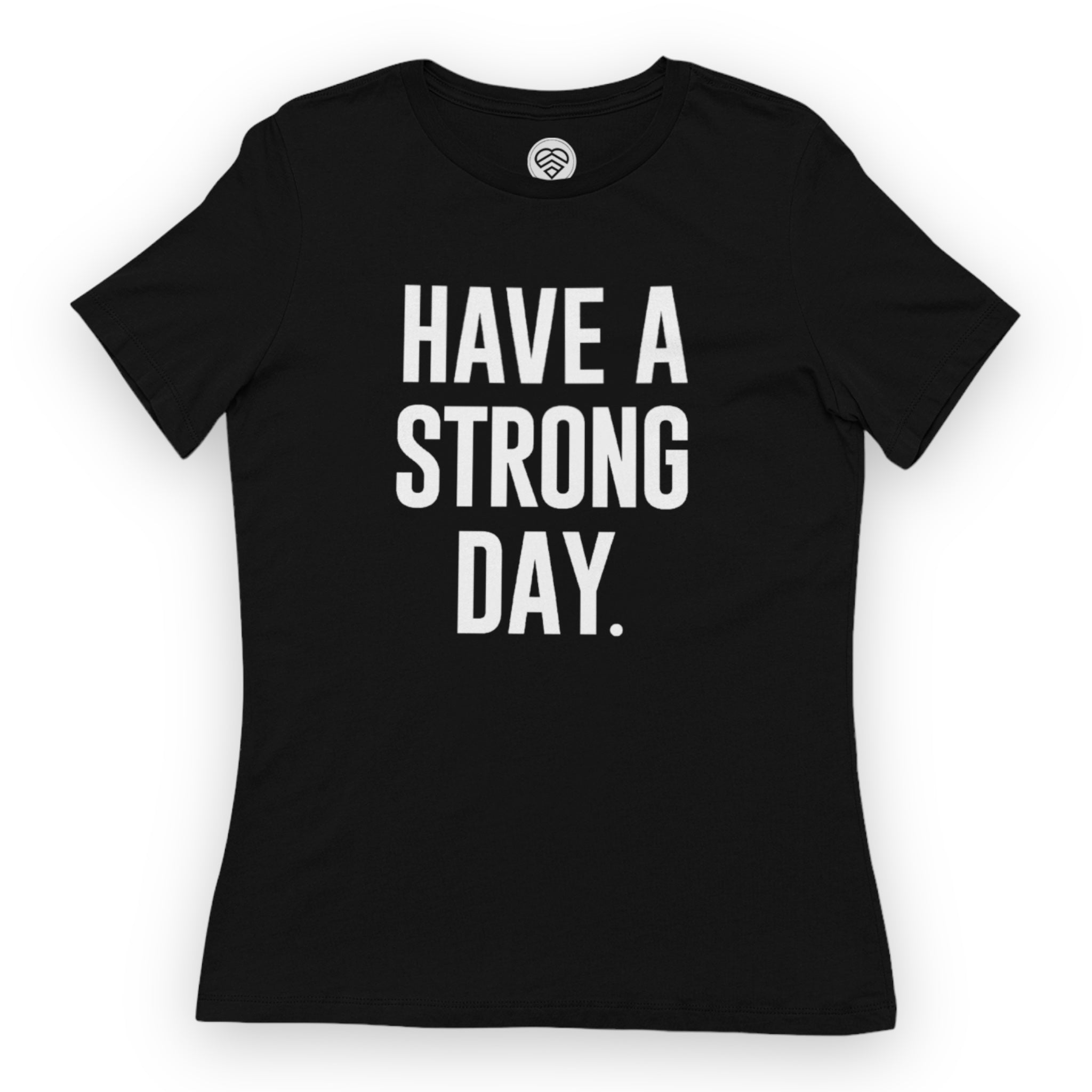 Women's Slogan Statement Shirt - Black