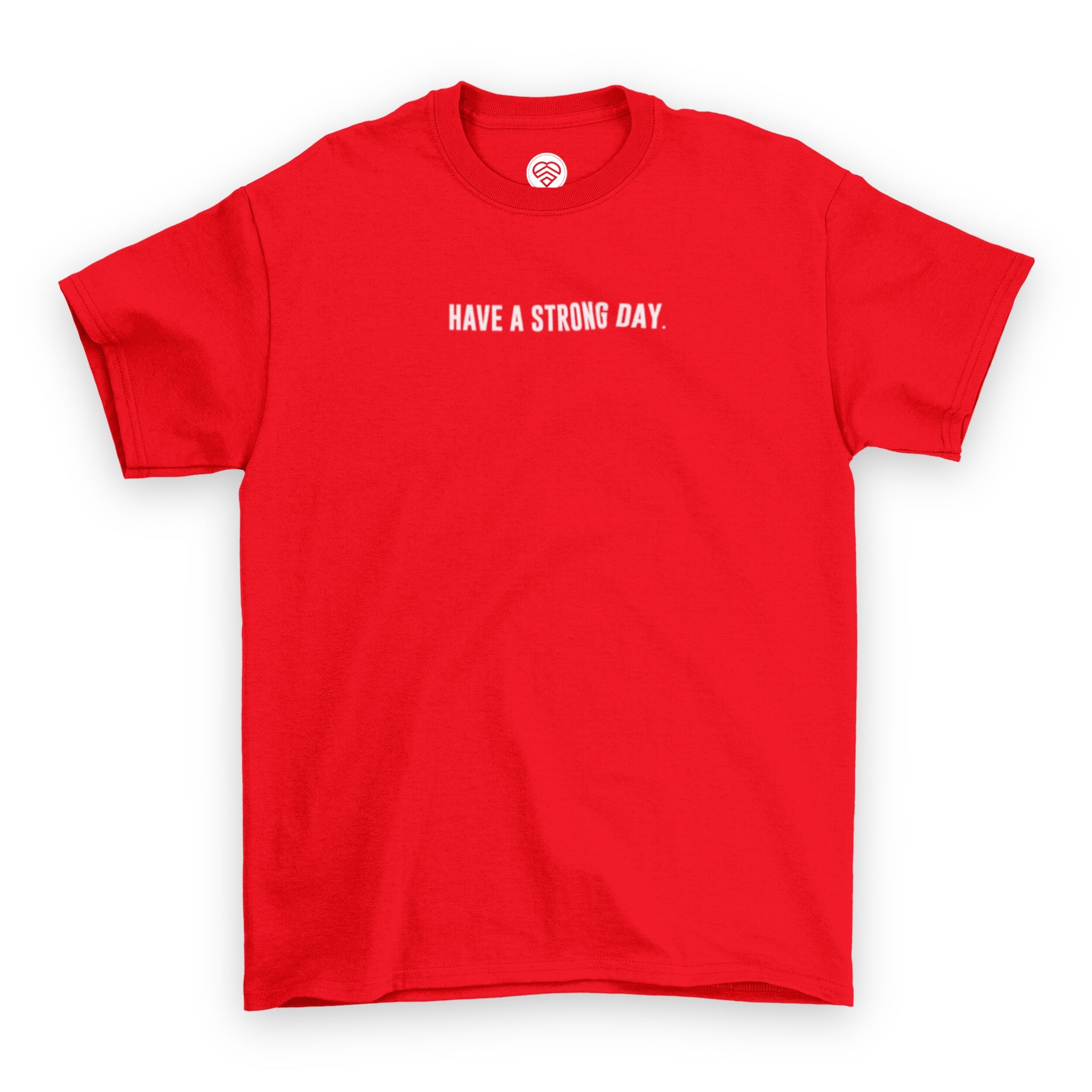 Slogan Line Shirt - Red