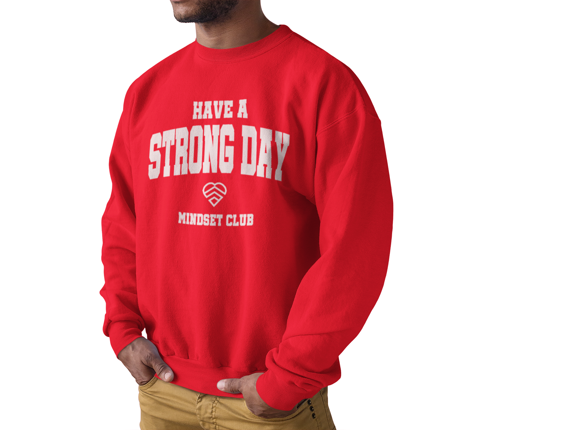 Mindset Club Statement Crewneck - Red