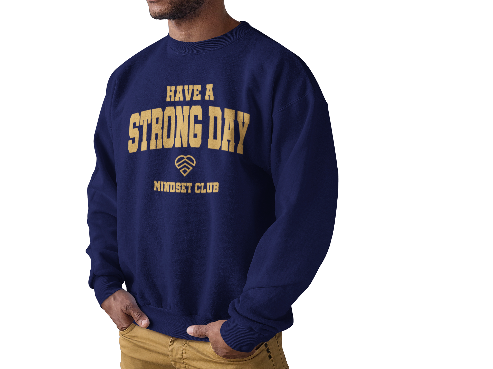 Mindset Club Statement Crewneck - Navy