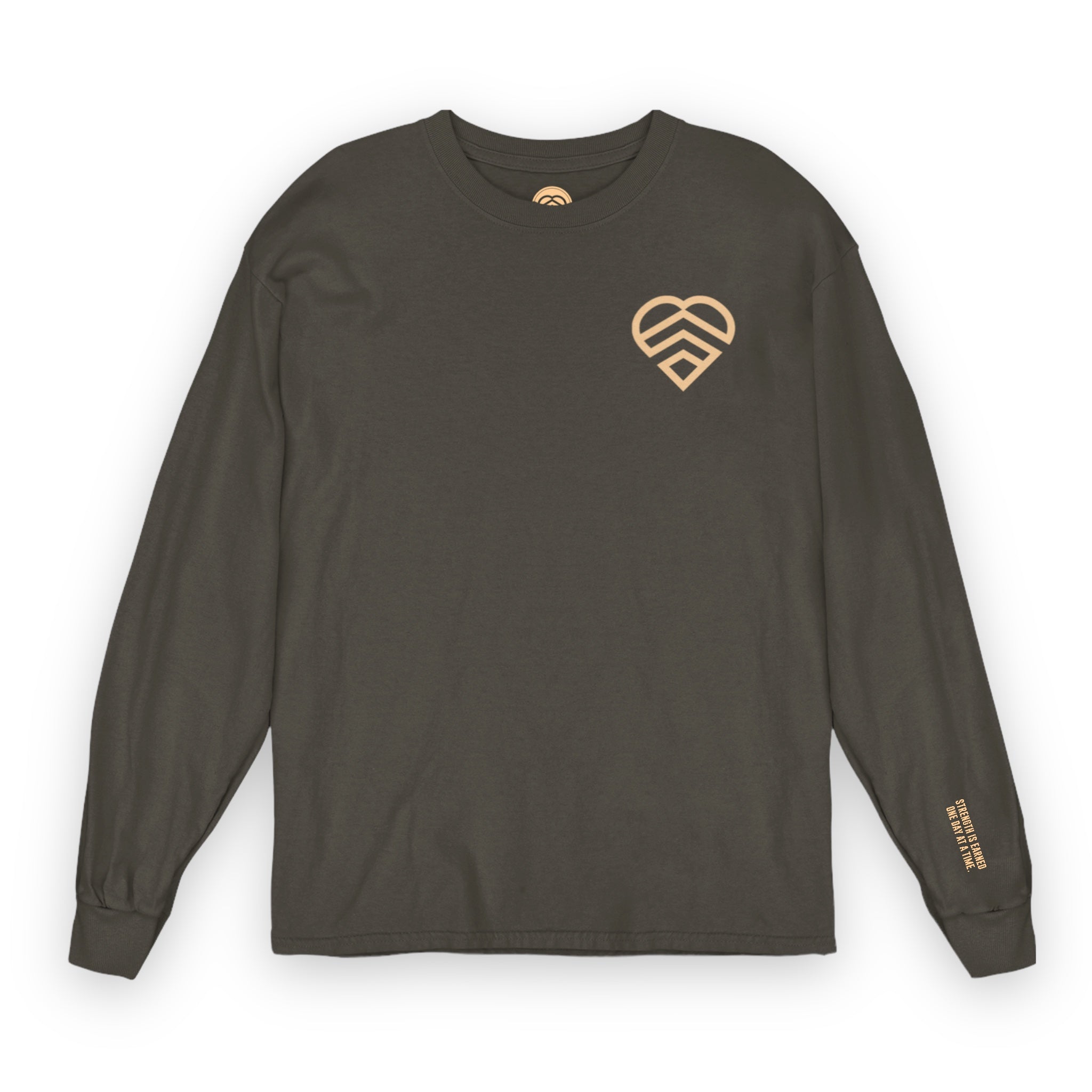 Mindset Club Long Sleeve Logo Shirt - Charcoal Heather