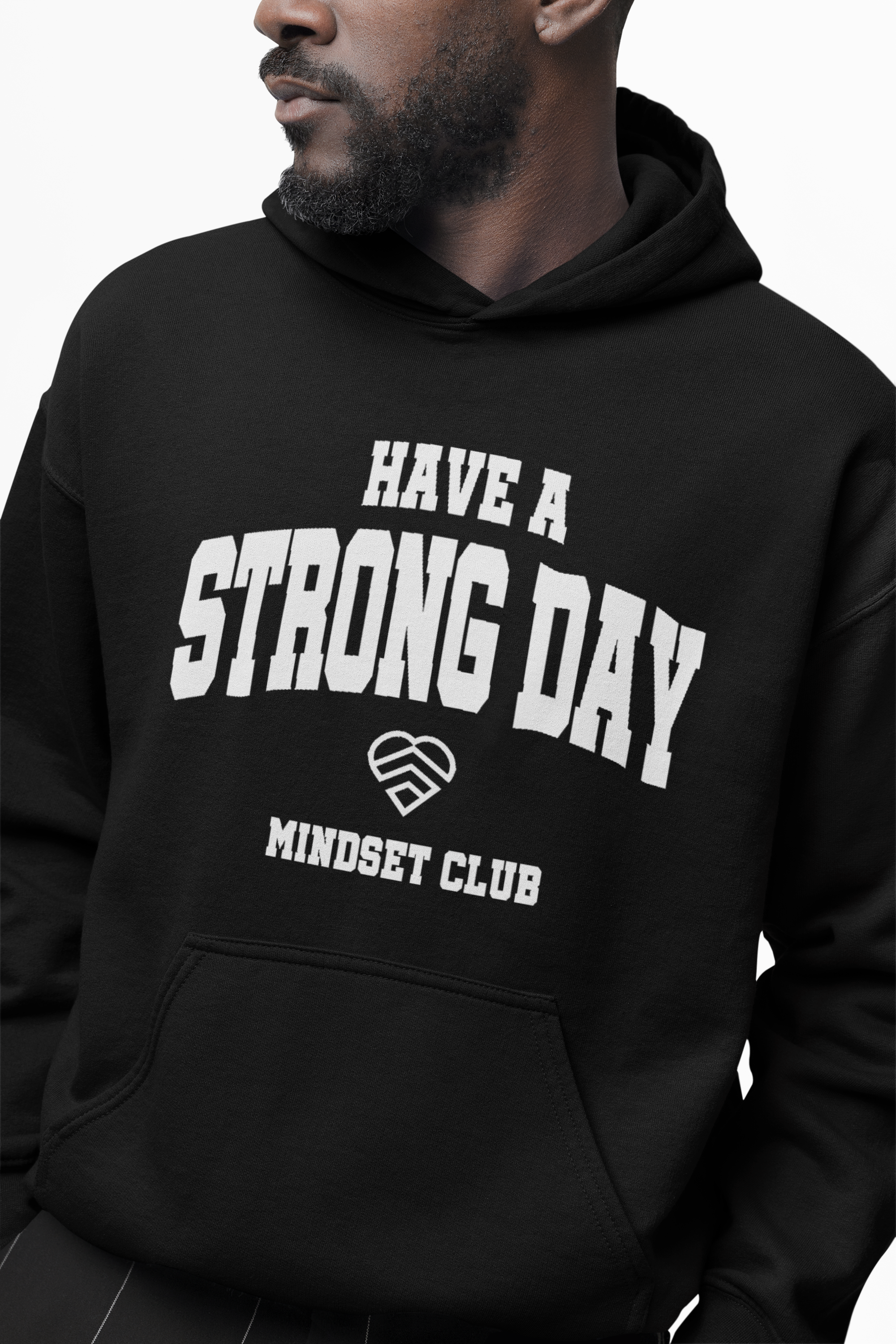 Mindset Club Statement Hoodie - Black