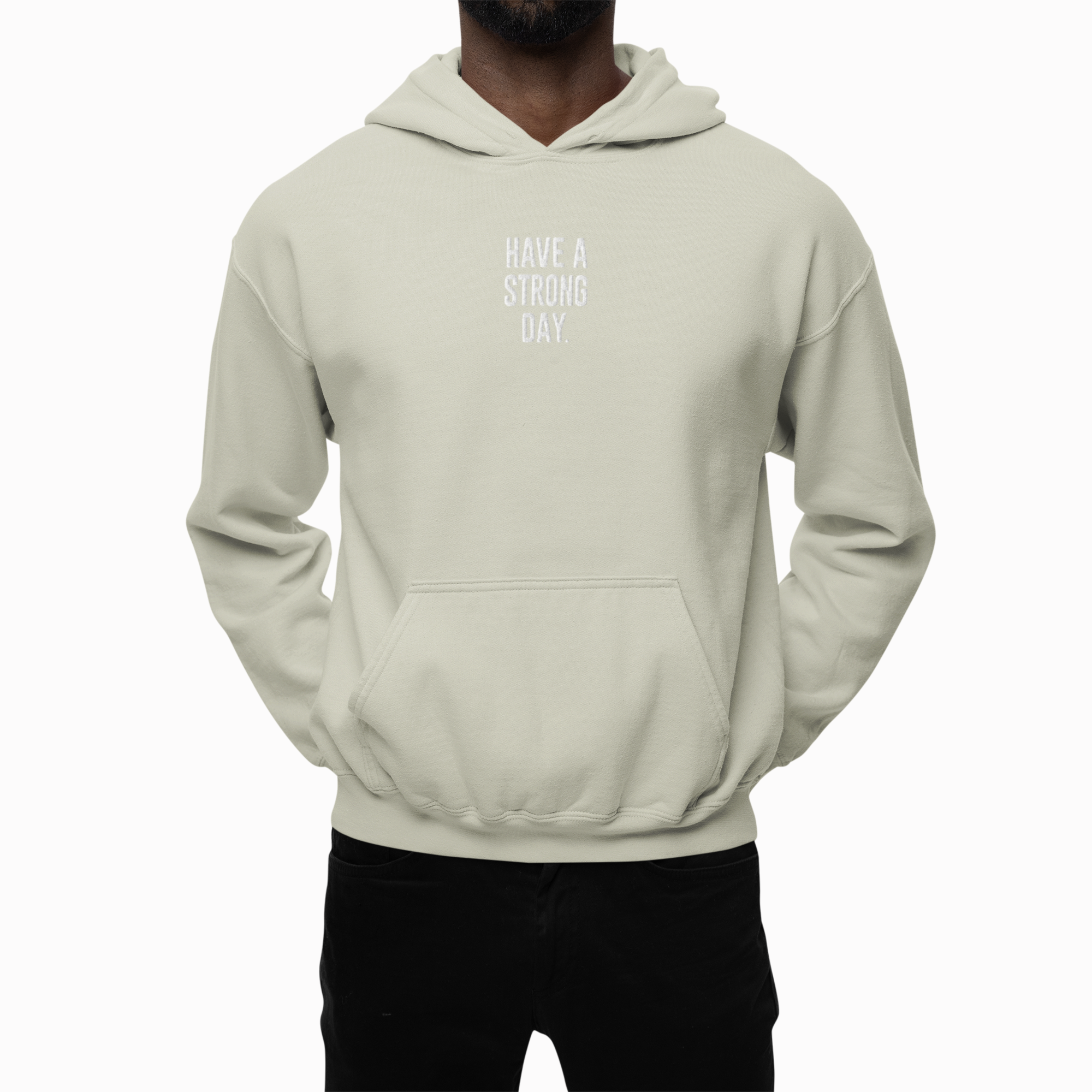 Premium Embroidered Testimony Hoodie - Frosty Green