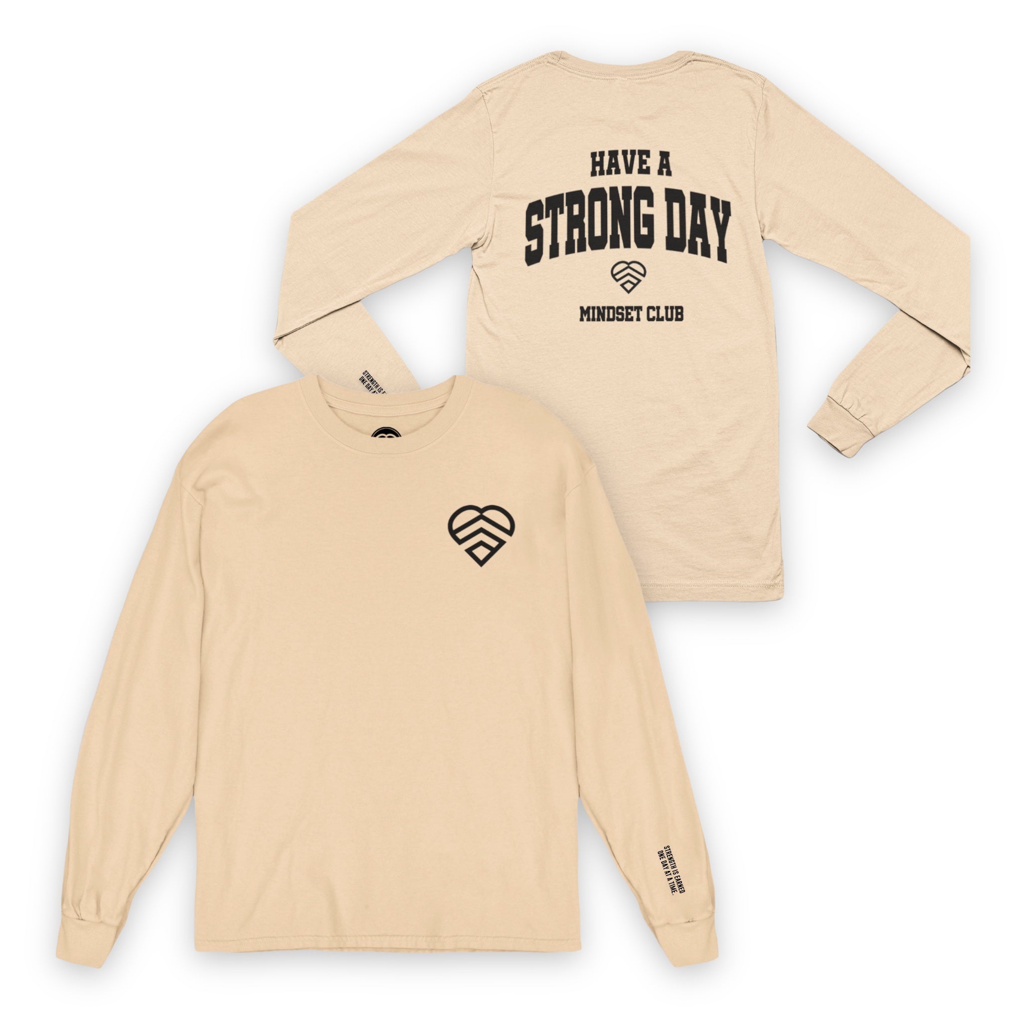 Mindset Club Long Sleeve Logo Shirt - Sand