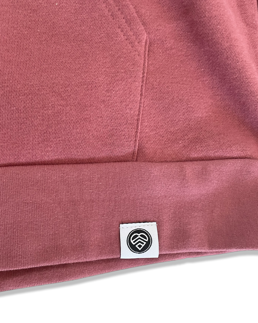 MAUVE EMBROIDERED HOODIE | HAVE A STRONG DAY.