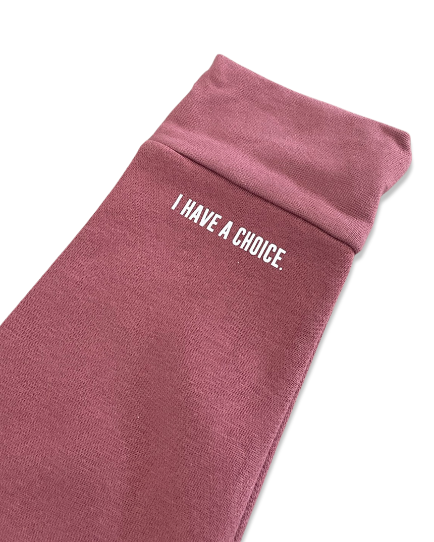 MAUVE EMBROIDERED HOODIE | HAVE A STRONG DAY.