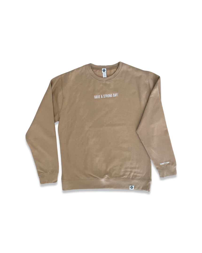 Embroidery Crew Sweatshirt