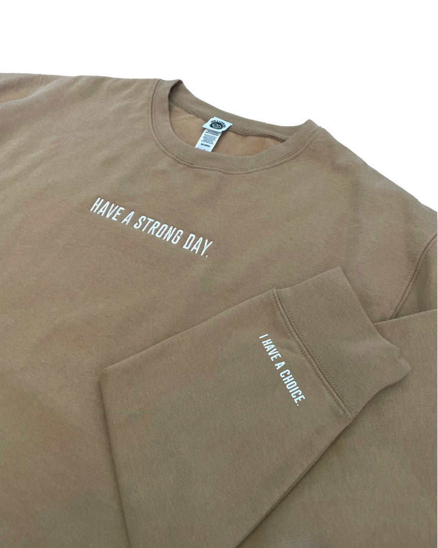 Embroidery Crew Sweatshirt