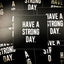 BLACK VINYL STICKER | HAVE A STRONG DAY. | MENTAL HEALTH | LOVE, ANXIETY, DEPRESSION, SELF-CARE - HAVE A STRONG DAY. 