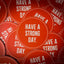 VINYL CIRCLE STICKER | HAVE A STRONG DAY. | MENTAL HEALTH | LOVE, ANXIETY, DEPRESSION, SELF-CARE - HAVE A STRONG DAY. 