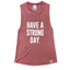 MAUVE MUSCLE TANK | HAVE A STRONG DAY.