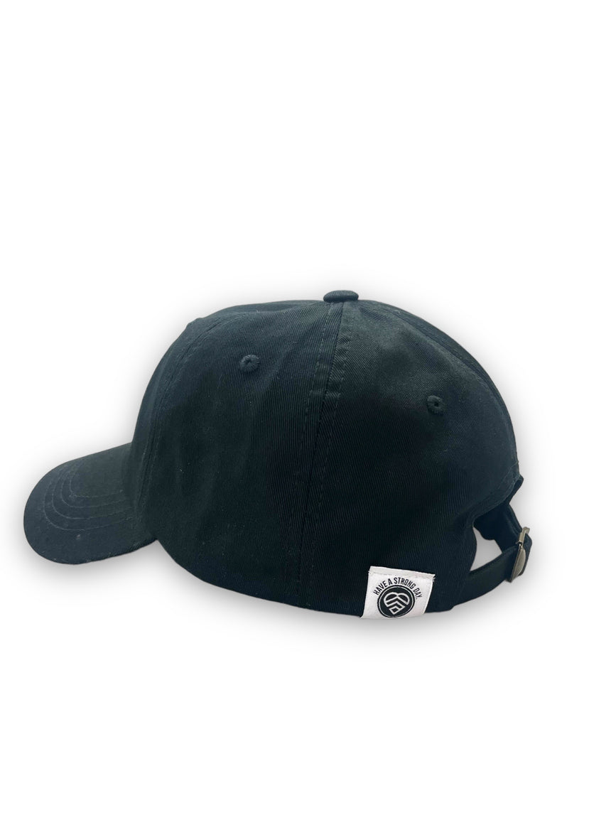 BLACK BASEBALL CAP | HAVE A STRONG DAY.