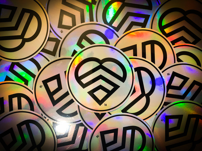 LOGO HOLOGRAPHIC VINYL STICKER | HAVE A STRONG DAY. | MENTAL HEALTH | LOVE, ANXIETY, DEPRESSION